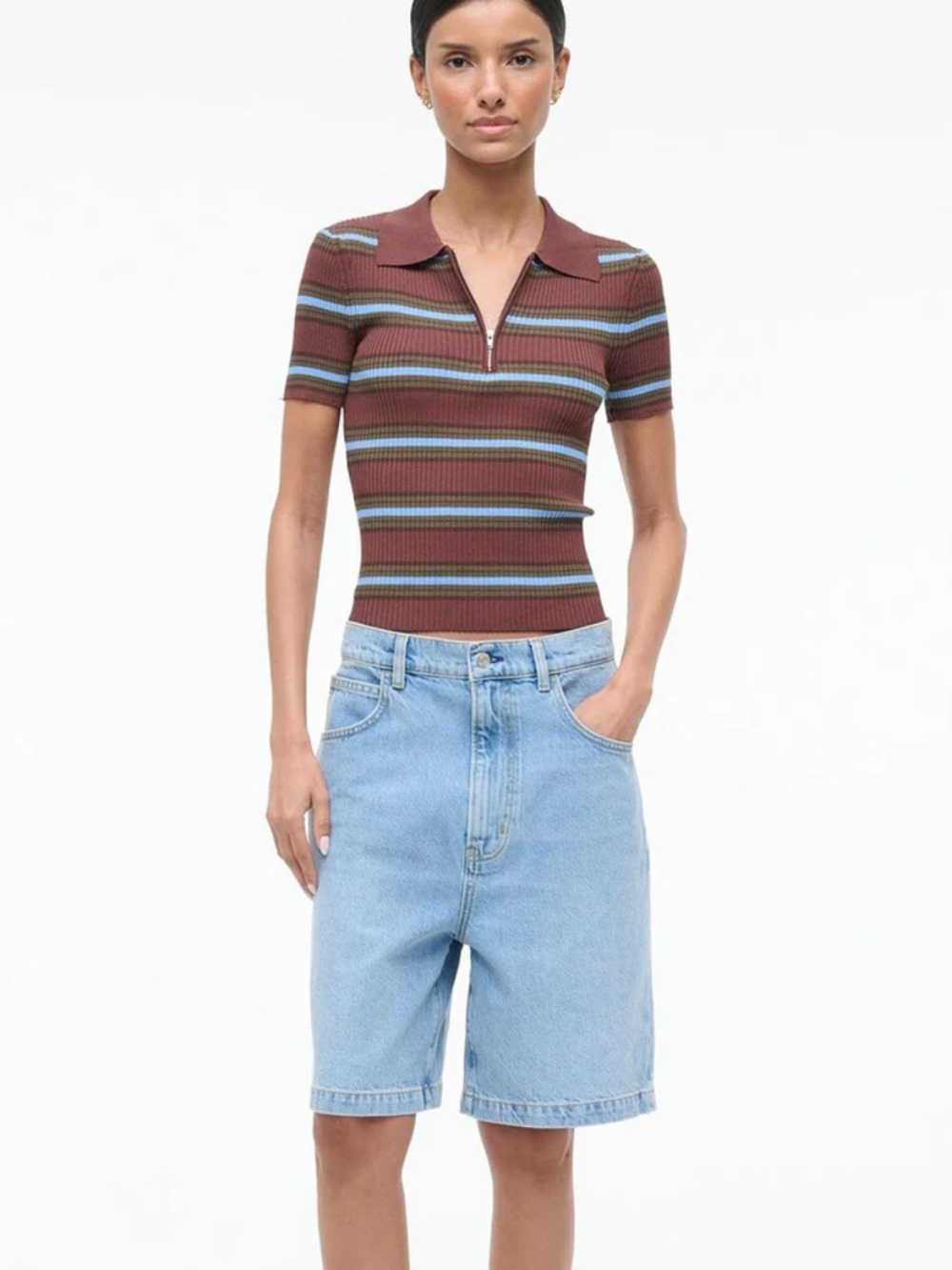 STAUD REN TOP REDONDO STRIPE - Picture 2 of 4